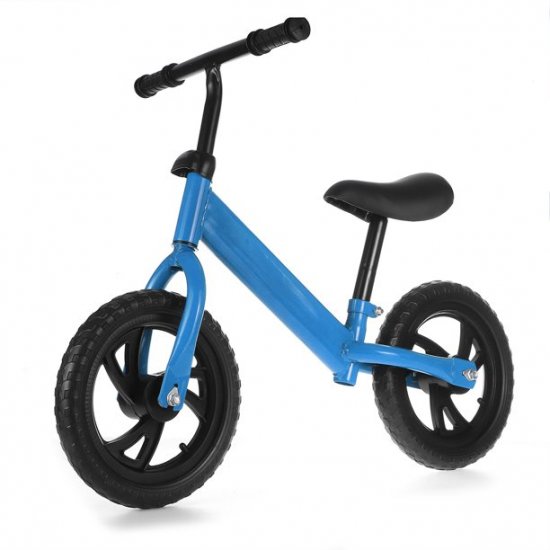 KWANSHOP Kids Children Balance Bike Learn To Ride Pre Bike with Adjustable Seat Front Basket Walker Bicycle Walking Running Balance Training for Toddlers