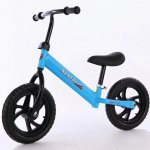 S-morebuy 12''inch Wheel Balance Pushing Bike No Pedal Bicycle Starter Walking Training Sports Adjustable Height For 2-6 Years Old Children Kids, Blue/Red