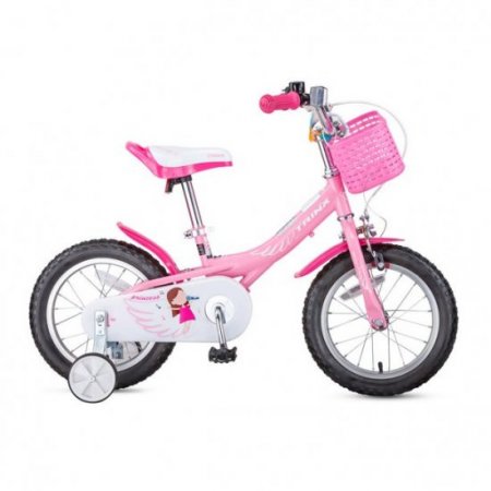 Trinx TRINX 14" Cartoon Pattern Girls' Bike, Kid Bike for 3-5 Years Old Girl Pink