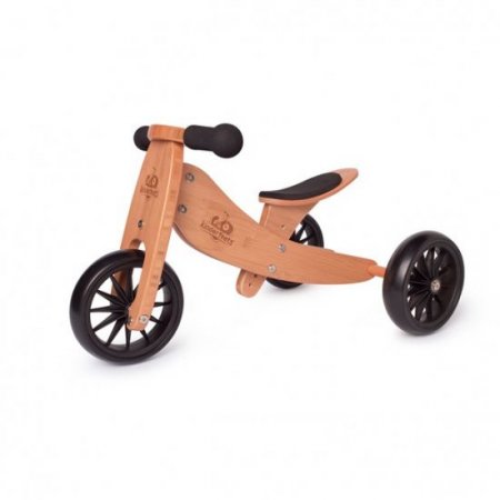 Kinderfeets Kinderfeets Durable Wooden Tiny Tot 2 in 1 Balance Bike and Tricycle