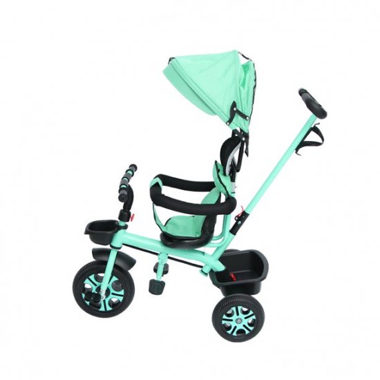 Lemonbest Baby Kids Trike, 4 in1 Baby Kids Trike Girls Boys Push Along Tricycle Toddlers 3-Wheel Pedal Bike -Green