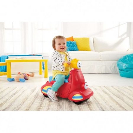 Fisher-Price Laugh & Learn Smart Stages Scooter, Red