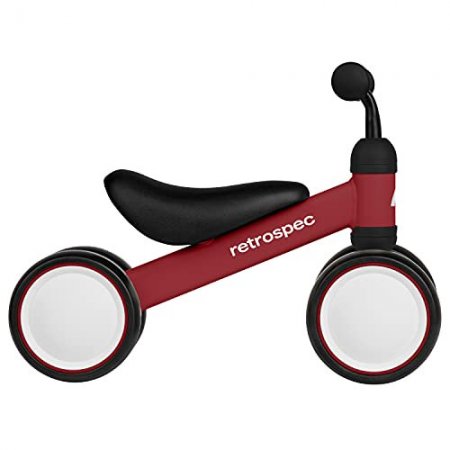 Retrospec Retrospec Cricket Baby Walker Balance Bike with 4 Wheels for Ages 12-24 Months - Toddler Bicycle Toy for 1 Year Old