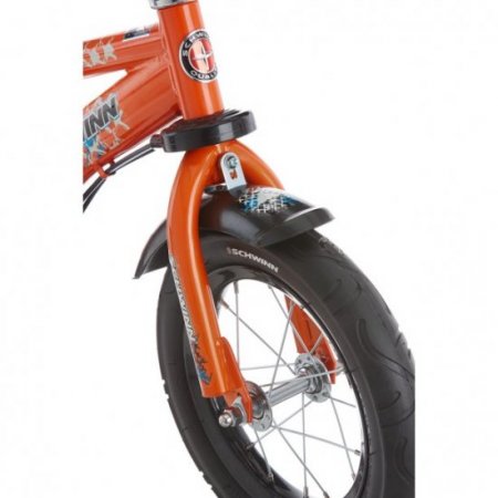 12" Schwinn Orange Grit Boys' Bike with Removable Push Handle