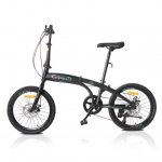 Campingsurvivals Portable Folding Bikes 7 Speed, with 20 inch Wheels, Black