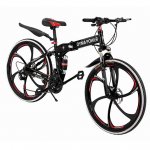 Outroad Mountain Bike 21 Speed 26 in Folding Bike Double Disc Brake Bicycles