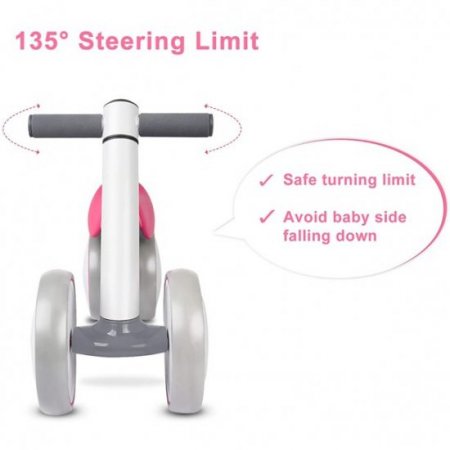 XJD XJD Baby Balance Bikes Baby Toys for 1 Year Old Boys Girls 12-24 Months Cute Toddler First Bicycle Infant Walker Children No Pedal 4 Wheels 1st Birthday Gift