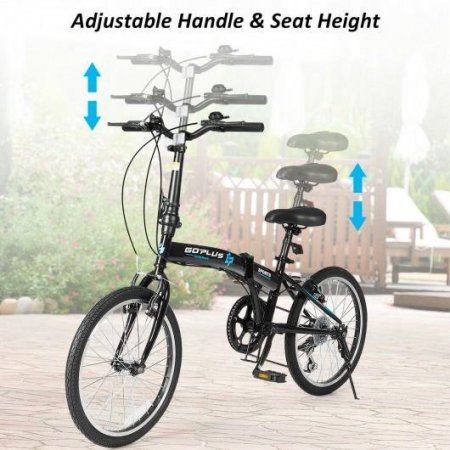 20" 7-Speed Lightweight Iron V-Brakes Folding Bike