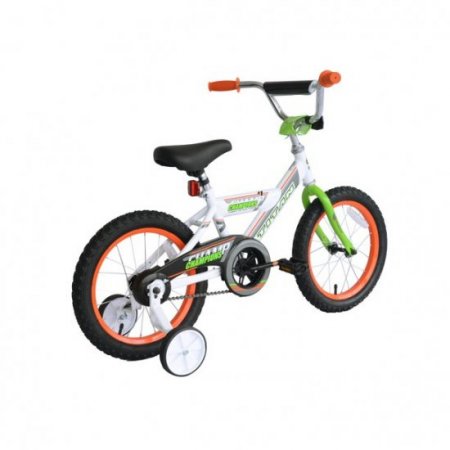 TITAN Champion 16-Inch Boys BMX Bicycle with Training Wheels, White