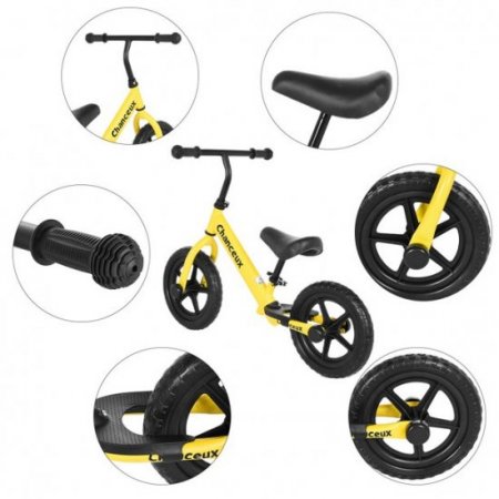 Mixpiju Mixpiju Kids Bike, Toddler Bike with Training Wheels, Children's Lightweight Balance Bike, Footrest and Handle Pad for 2-6 Kid Toddler Toys Yellow