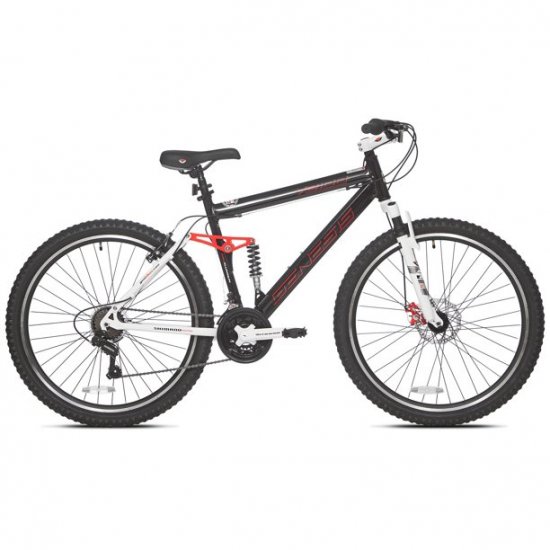 Genesis 27.5\" V2100 Men\'s Mountain Bike, Black