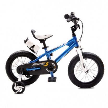 Royalbaby BMX Freestyle 14 inch Kid's Bike Blue with two hand brakes