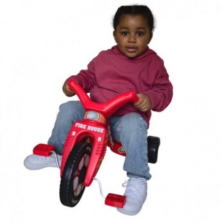 The Original Big Wheel Jr. Toddler Tricycle for Boys and Girls--Red Fire Truck Edition Trike for Toddlers