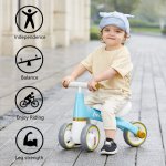 LOL-FUN LOL-FUN Baby Balance Bike for 1 Year Old Boy and Girl Gifts Ride On Toys, Toddler Bike for One Year Old First Birthday Gifts - Blue