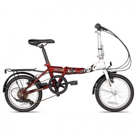 Kent 16" CRF Steel Folding Commuter Bike, Burgundy