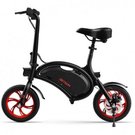 Jetson Bolt Folding E-Bike Full Throttle Electric Bicycle with LCD Display BLACK