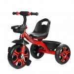 Kids Tricycle, Kids Toddler Readily Assembled Adjustable Beginner Trike, Tricycle Bike with Storage Bin, Toddler Stroll and Ride Trike, Easy Steer