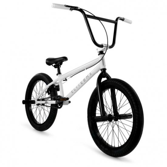 Elite BMX Bike Stealth 20\" - White - AMZ KIT