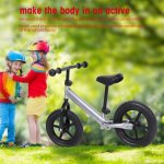 EBTOOLS EBTOOLS Children Balance Bicycle 12inch Wheel Carbon Steel Kids Balance Bicycle Children No-Pedal Bike