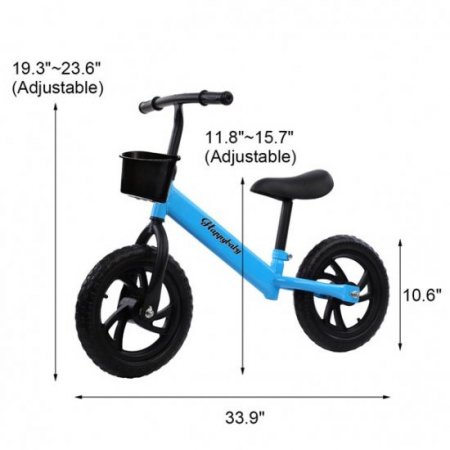 Novashion Kids Toddlers Balance Bike, for 2 3 4 5 6 Years Old Girls and Boys, No Pedal Sport Training Bicycle Push Bike, Adjustable Seat Height & Handlebar