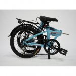 Origami Hawk folding bicycle in blue