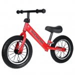 KWANSHOP Upgrade Kids Balance Bike with Rubber Inflatable Tire, Anti-skid Shockproof, Adjustable Seat & 360