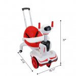 Veryke 6V Toddler Tricycle Trike W/Remote Control, USB, MP3, Height Adjustable, Stroller Push Ride On for Ages 15 Months to 3 Years