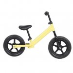 Walfront WALFRONT No-pedal Bicycle,Balance Bicycle,12inch Wheel Carbon Steel Kids Balance Bicycle Children No-Pedal Bike Black/Yellow/Pink/Silver