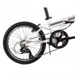 EuroMini 16008 Zizzo Campo 28 lbs Lightweight Aluminum Frame Shimano 7-Speed Folding Bike, White - 20 in.