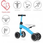 KWANSHOP Baby Balance Bike, Cute Toddler Bikes 4 Wheels 12-36 Months Gifts for 1 Year Old Girl Bike to Train Baby from Standing to Running