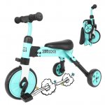 2-in-1 Foldable Children's Tricycle, toddler Tricycle for Children Aged 2 3 4