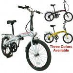 Xspec 20" 7 Speed City Folding Compact Bike Bicycle Urban Commuter Shimano, White