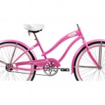 Micargi ROVER 24" Womens Beach Cruiser Pink/ Pink Rim