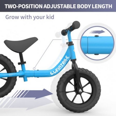 Besrey besrey Balance Bike for kids 2 - 6 Year Old, 12" Wheel Toddler Training Bike, No-Pedal Bicycle, Balance Bike Gift for Kid Boy Girl