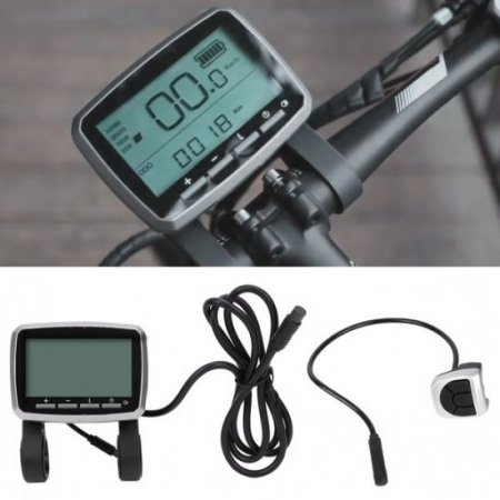 EBTOOLS Bike LCD Display, Bicycle LCD Display, Plastic Electric Bike For Electric Bicycle