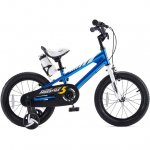 RoyalBaby Boys Girls Kids Bike BMX Freestyle 2 Hand Brakes Bicycles with Training Wheels Child Bicycle | 16 Inch With Kickstand and Training Wheels