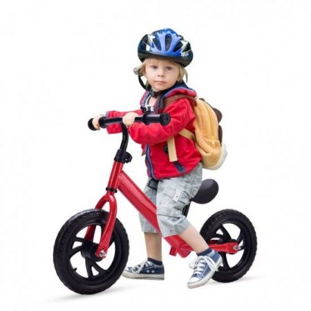 SELLCLUB Kids Balance Bike, No Pedal Toddler Bike with Carbon Steel Frame 360