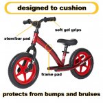 Mobo Mobo Explorer Red Balance Bike for Kids, 2-6 Years Old, Bicycle for Boys and Girls, No Pedal Ride On Toy for Toddlers