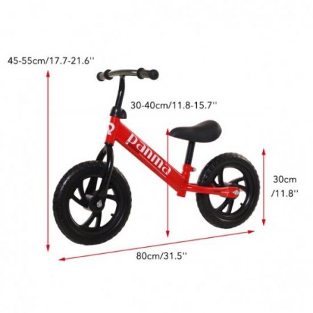 Novashion Novashion 12 inch Lightweight Balance Bike - Toddler Training Bike for 18 Months, 2, 3, 4 5 and 6 Year Old Kids - Ultra Cool Colors Push Bikes for Toddlers/No Pedal Scooter Bicycle with Footrest