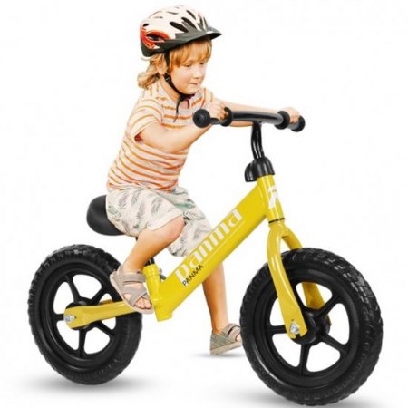 KWANSHOP Kids Balance Bike Toddlers Bike Sport Training Bicycle Adjustable Seat Height, 11.8" Wheels, Easy Instal Thick Rubber Tires, for 2-6 Year Oldsl