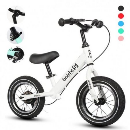 Generic Kids Balance Bike Walking Balance Training for Toddlers 2-6 Years Old Children With Brake e Pneumatic Tyre Adjustable Seat