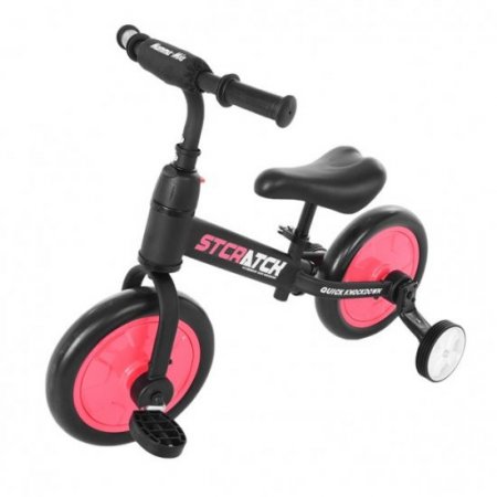 WEELBIN HOME WEELBIN HOME 4-In-1 Children's Bike With Training Wheels And Pedals, Balance Bike For 2-6 Age