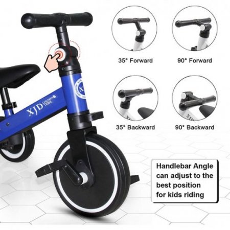 3 in 1 Kids Tricycles for 10 Months to 3 Years Old Kids Trike 3 Wheel Toddler Bike Boys Girls Trikes for Toddler Tricycles Baby Bike Infant Trike Upgrade 2.0