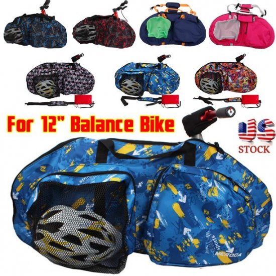 KUDOSALE US 12\'\' Waterproof Children\'s Balance Bike Bag Storage Kids Slide Bicycle Cover