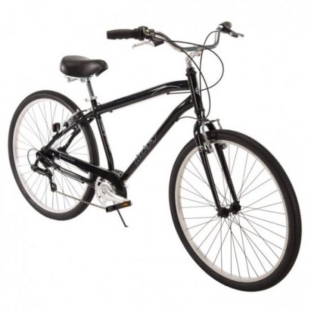 27.5" Huffy Mens' Parkside? 7-Speed Bike, Black