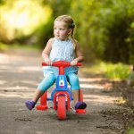 Costway Costway 2 in 1 Toddler Tricycle Balance Bike Scooter Kids Riding Toys w/ Sound & Storage