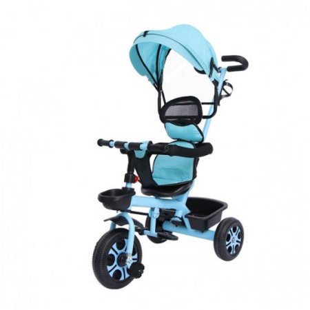 Kids Trike, Vingtank Children Trike Bike Tricycle 4 in1 Baby Kids Trike Girls Boys Push Along Tricycle Toddlers 3-Wheel Pedal Bike - Blue 31"X 18 "X 38"