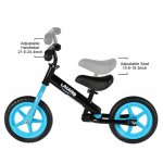 DODENSHA Toddler Kids Balance Bike with Adjustable Seat, Blue