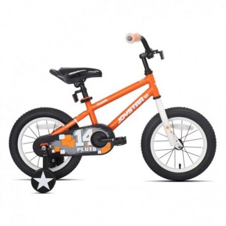 Joystar Joystar Pluto 12 Inch Ages 2 to 4 Kids Pedal Bike with Training Wheels, Orange