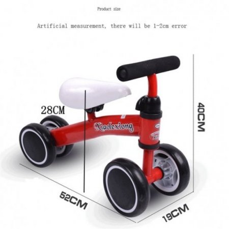 3-in-1 Tricycle for Children Aged 1 to 3, Scooter, Balance Bike, 3-wheel Vehicle Non-inflatable(White)